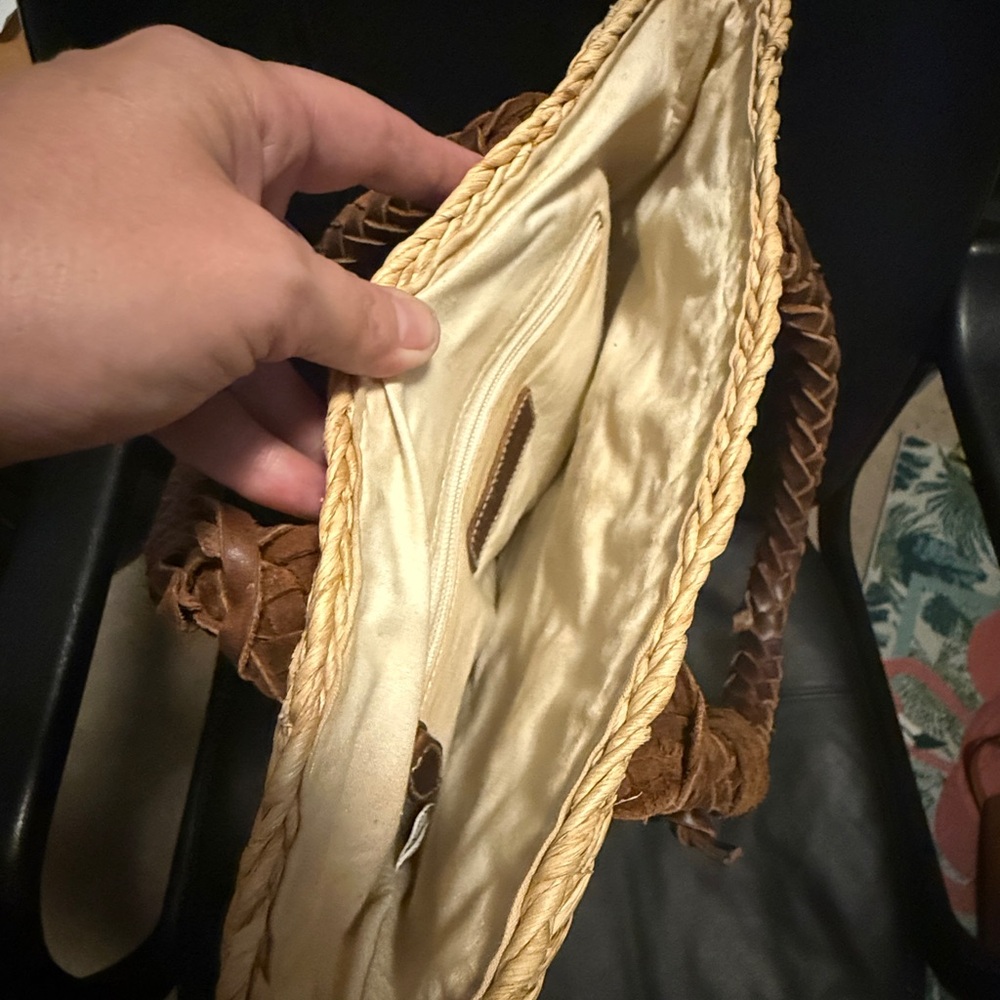 VINTAGE RALPH LAUREN STRAW TOTE - Picture 5 of 8
